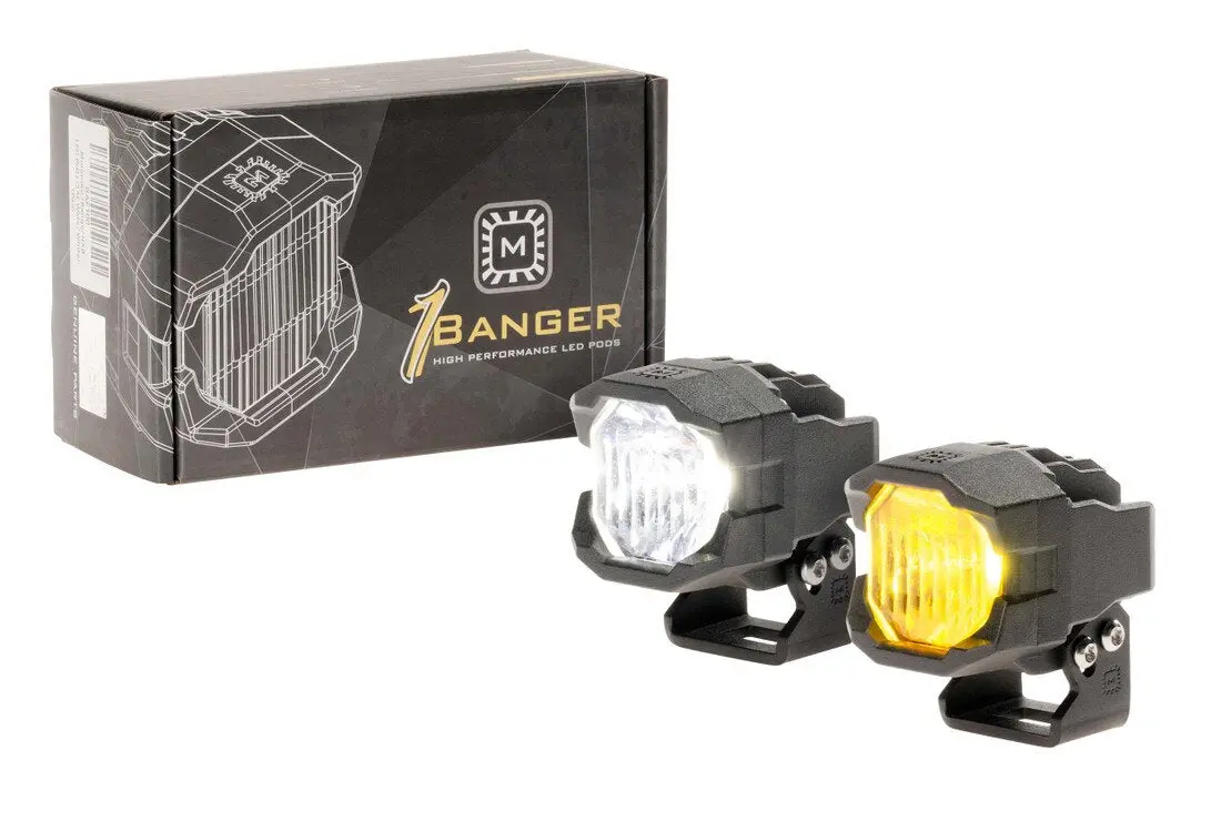 Morimoto 1 Banger Led Pods: Hxb Combo Beam 1