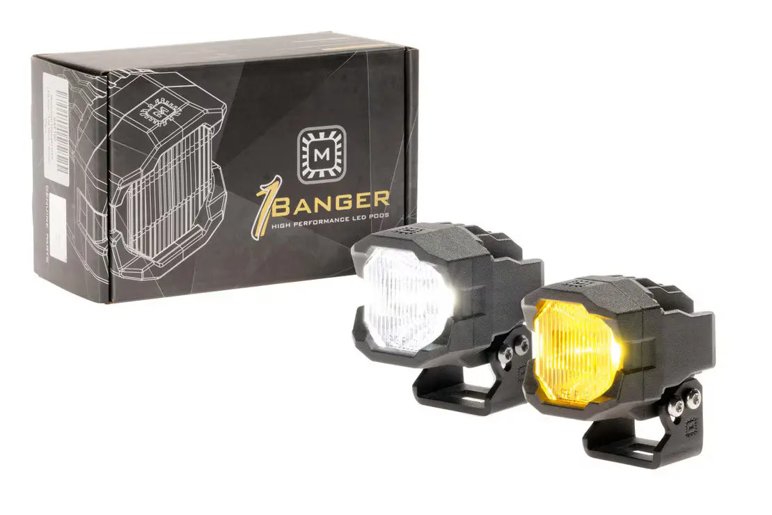 Morimoto 1 Banger Led Pods: Hxb Wide Beam 1