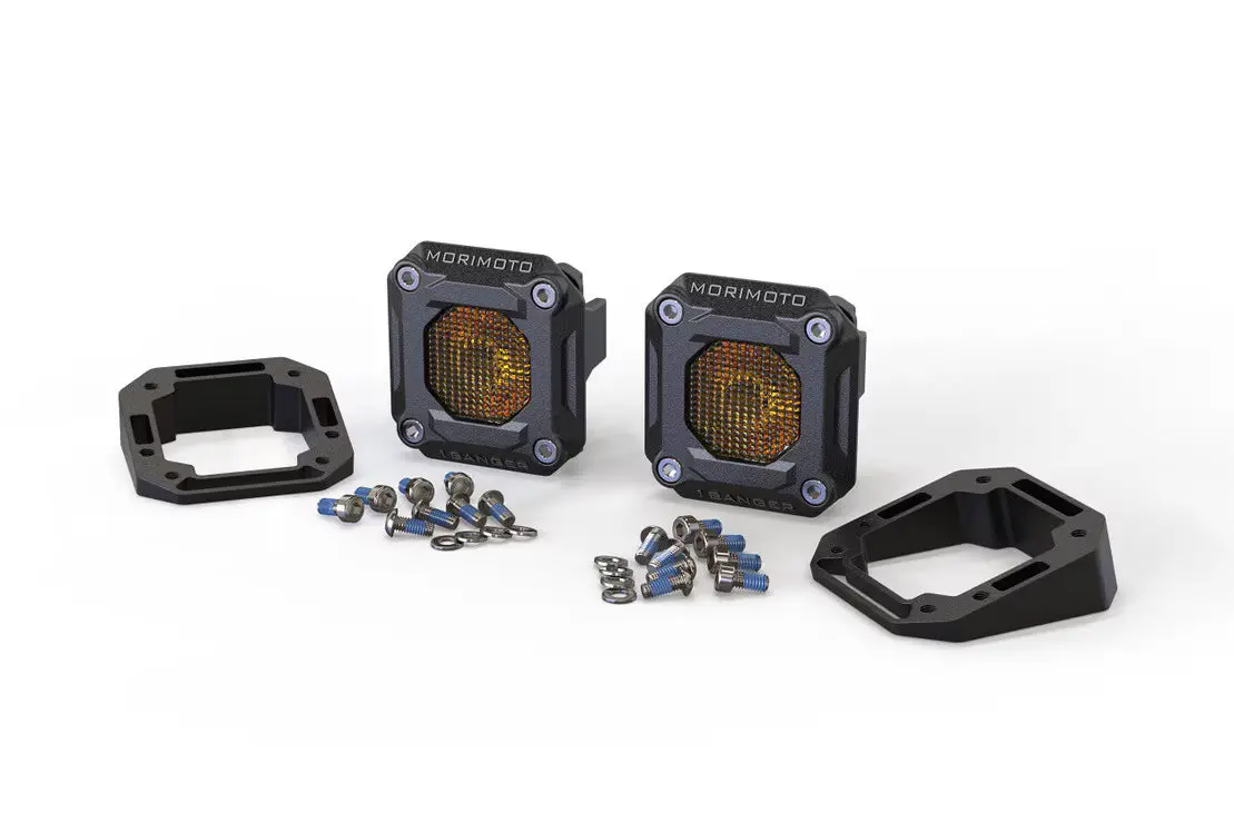 Morimoto 1 Banger Pod Lights: Flush Mounting Kit 1