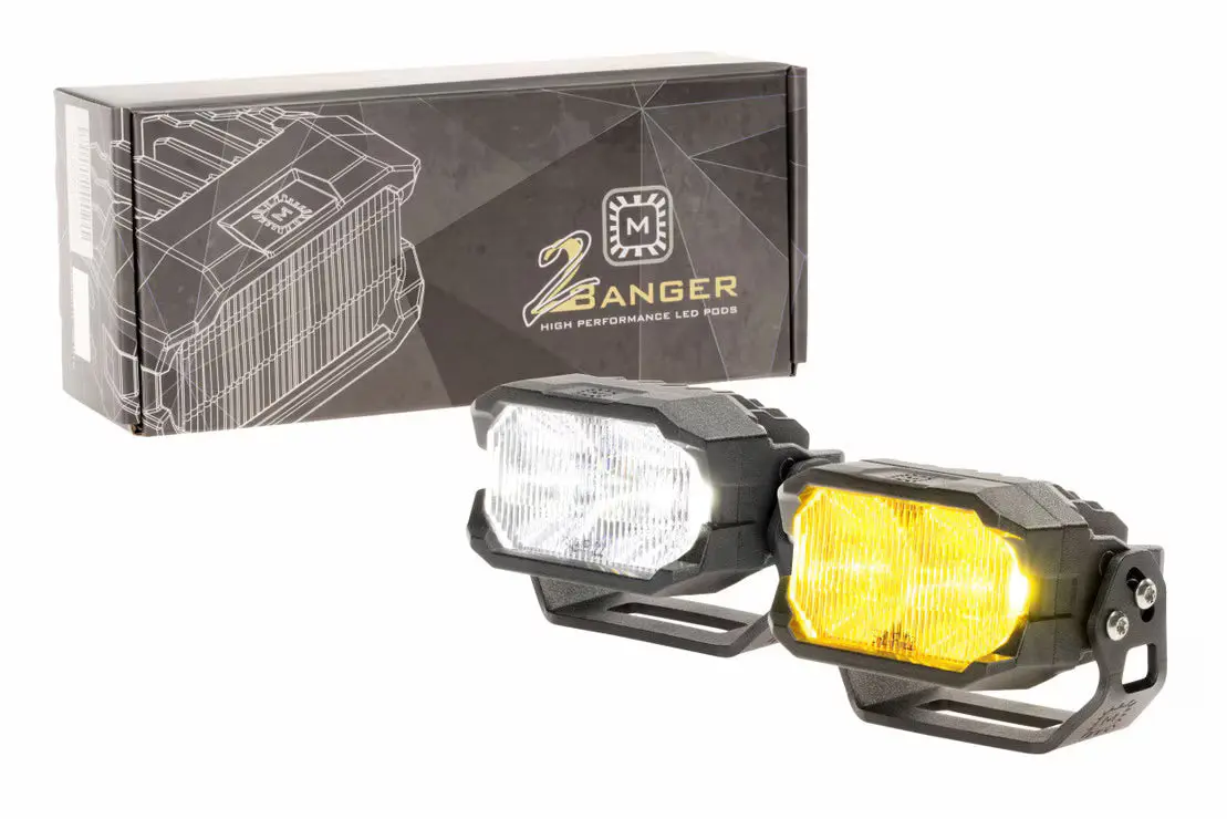 Morimoto 2 Banger Led Pods: Hxb Wide Beam 1