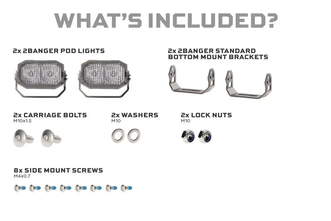Morimoto 2 Banger Led Pods: Hxb Wide Beam 4