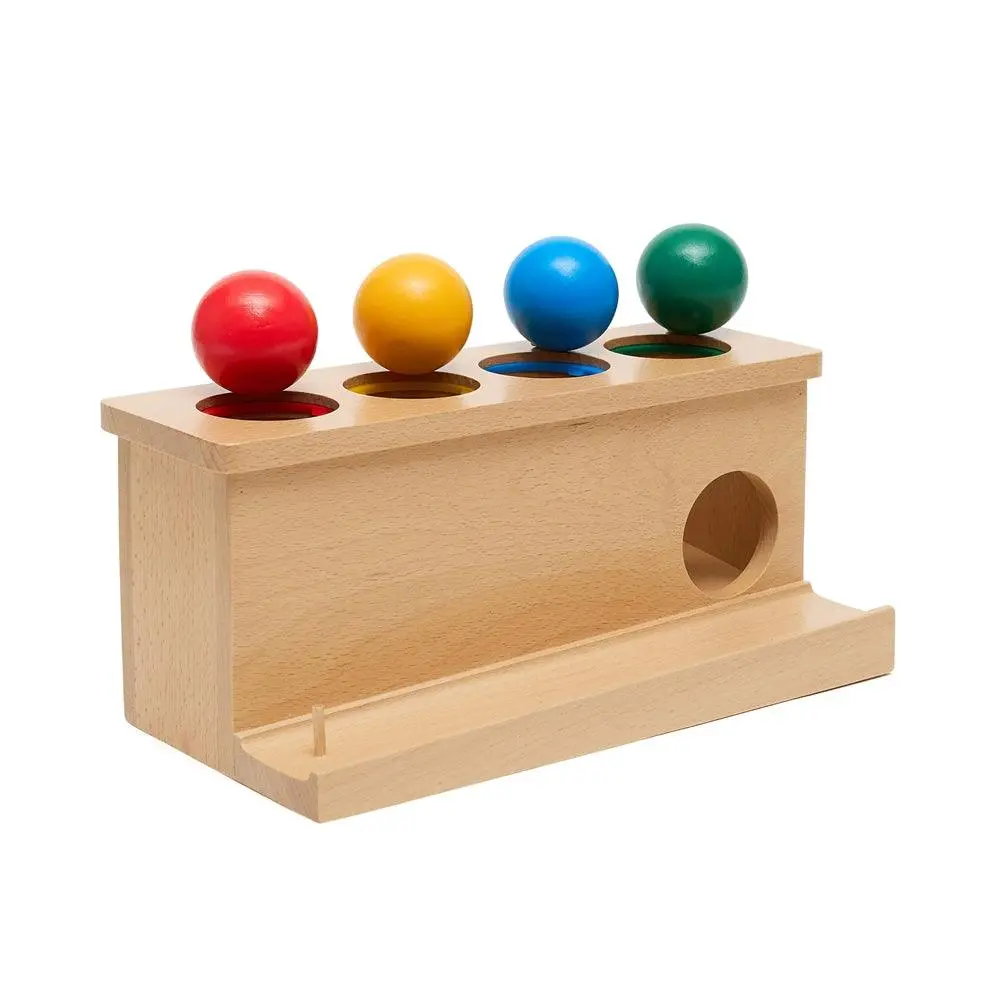 Object Permanence Coloured Ball Push Toy 1