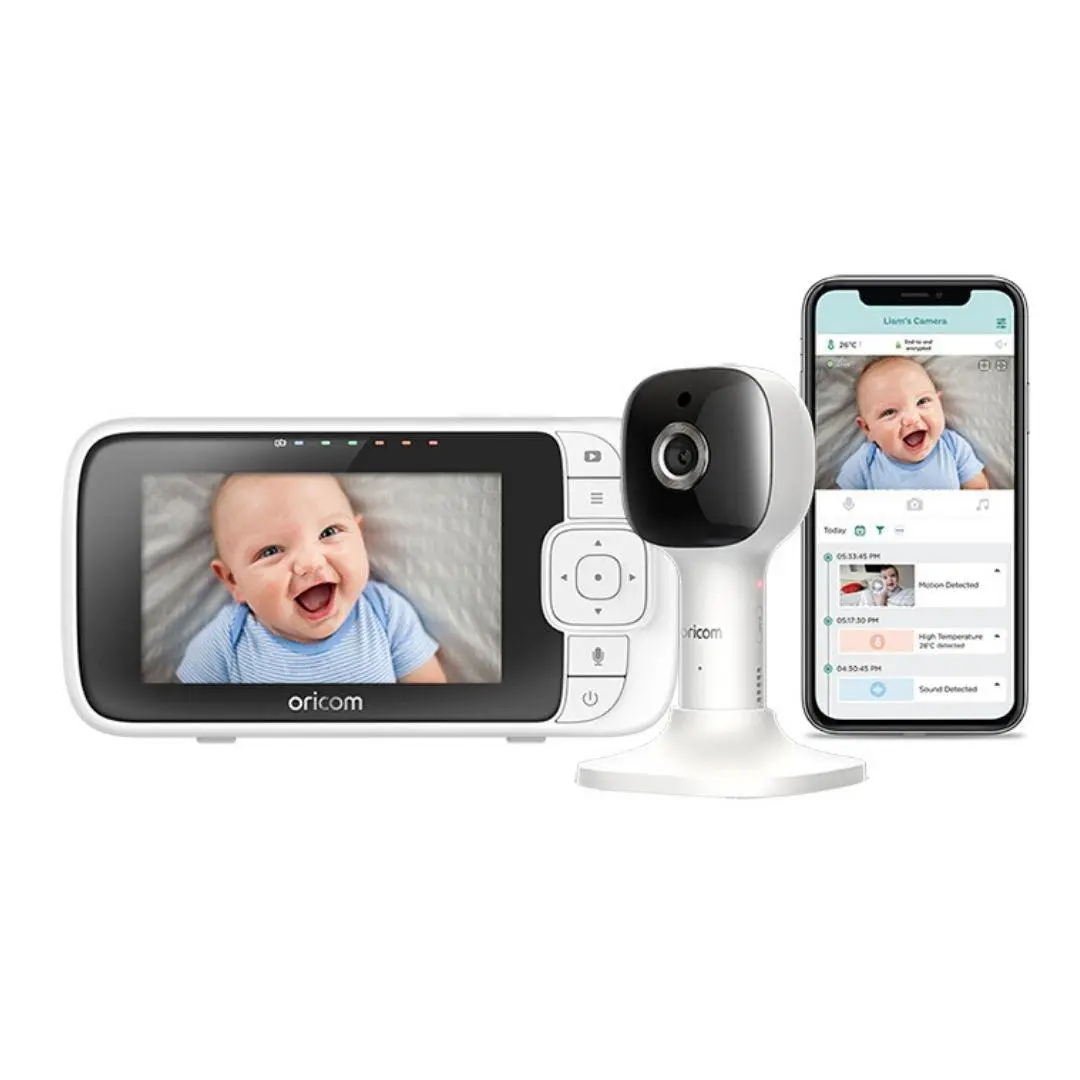 Oricom Obh430 4.3” Smart Hd Nursery Pal Baby Monitor With Night Light 1