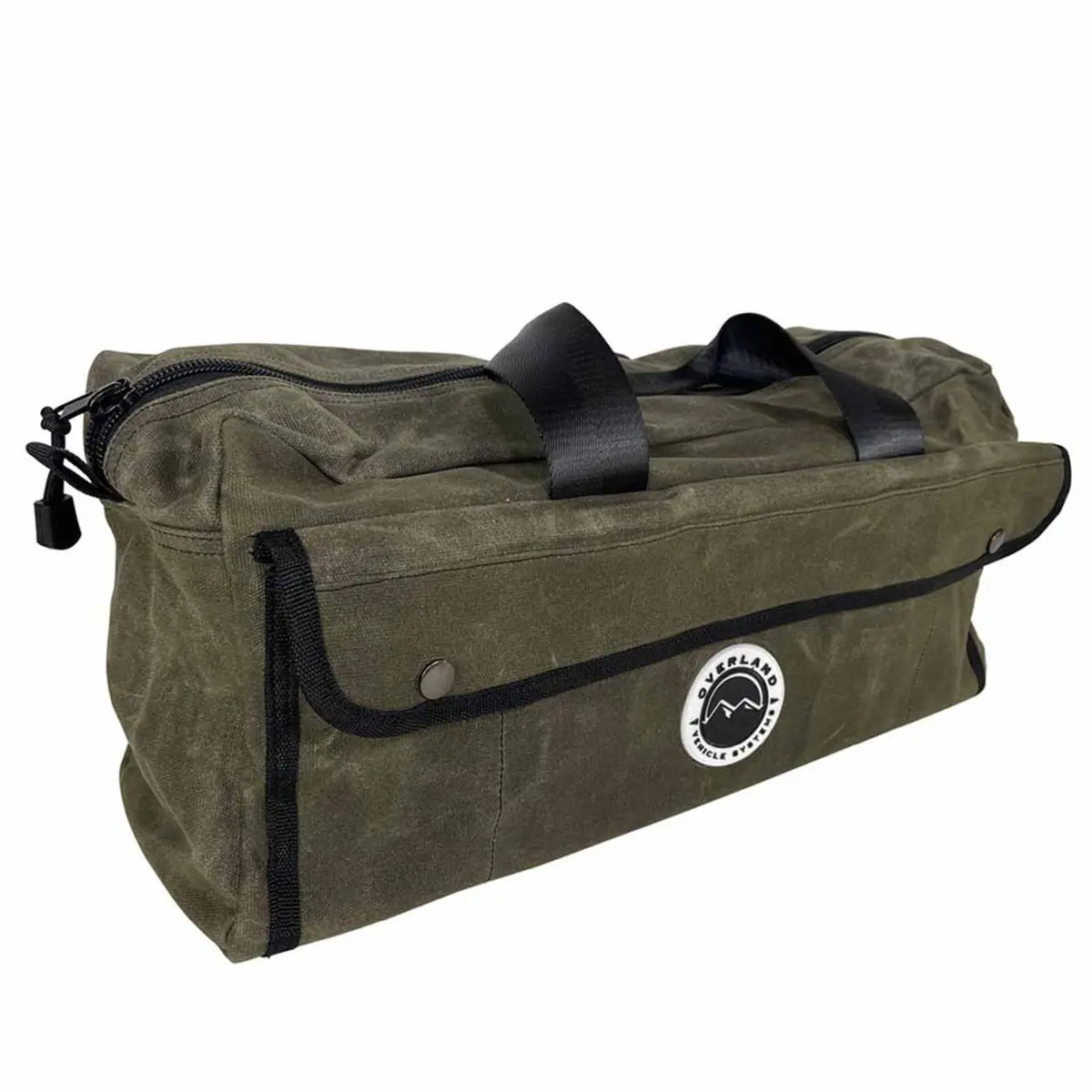 Overland Vehicle Systems Small Duffle Bag W/Handle & Straps #16 Waxed Canvas Storage 1