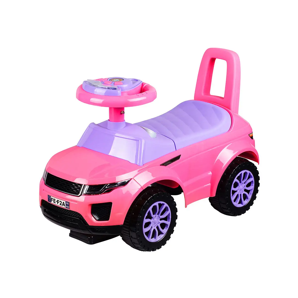 Aussie Baby Rover Foot-To-Floor Ride On Car With Music - Pink 1