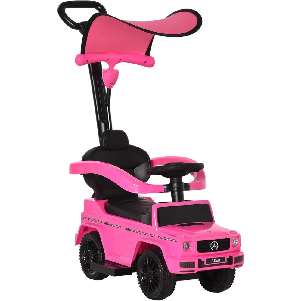Mercedes Benz G350d Foot-To-Floor Ride On Car With Canopy - Pink 1