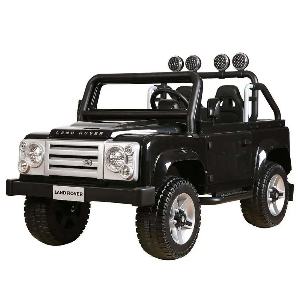 Land Rover Defender Kids 12V Battery Ride-On Car - Black 1