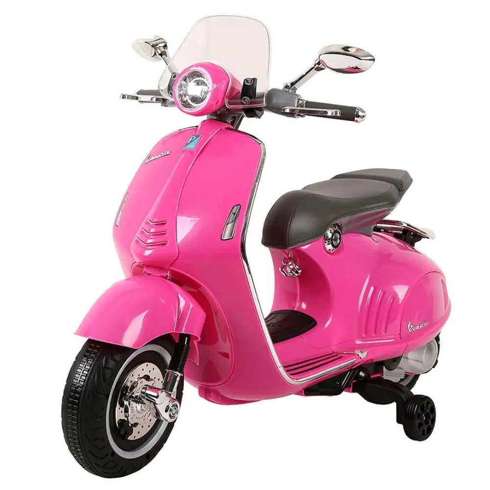 Vespa Licensed 6V Kids Ride On Motorbike - Pink 1