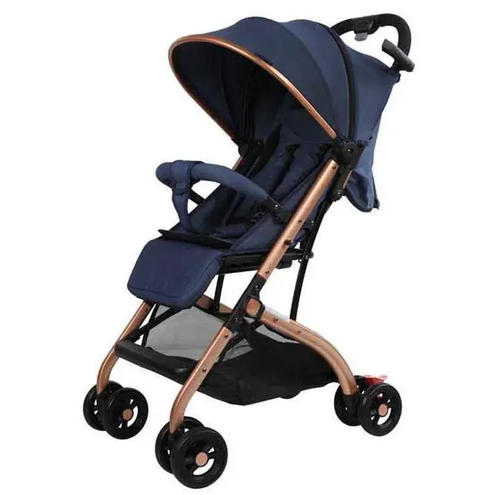 Aussie Baby Smart Travel Pram - Blue 1