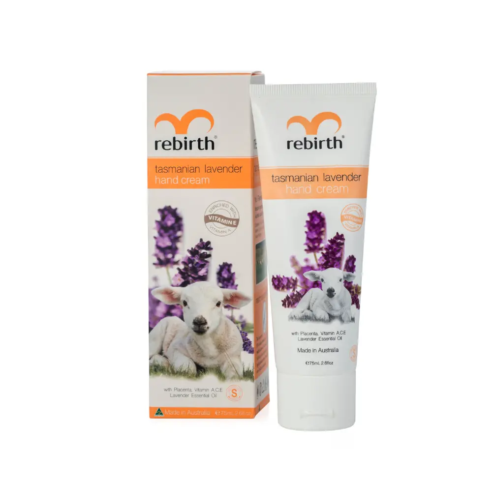 Rebirth Placenta Tasmanian Lavender Hand Cream (Rb19) Size 75Ml 1