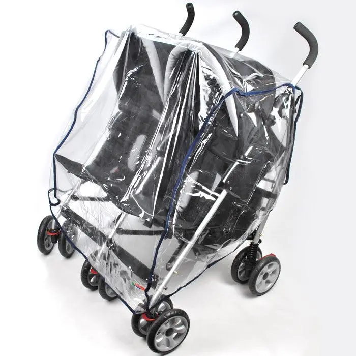 Rain Storm Cover - Side-By-Side Double Pram 1