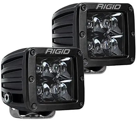 Rigid Industries D-Series Pro Spot Midnight Pair Surface Mount 1