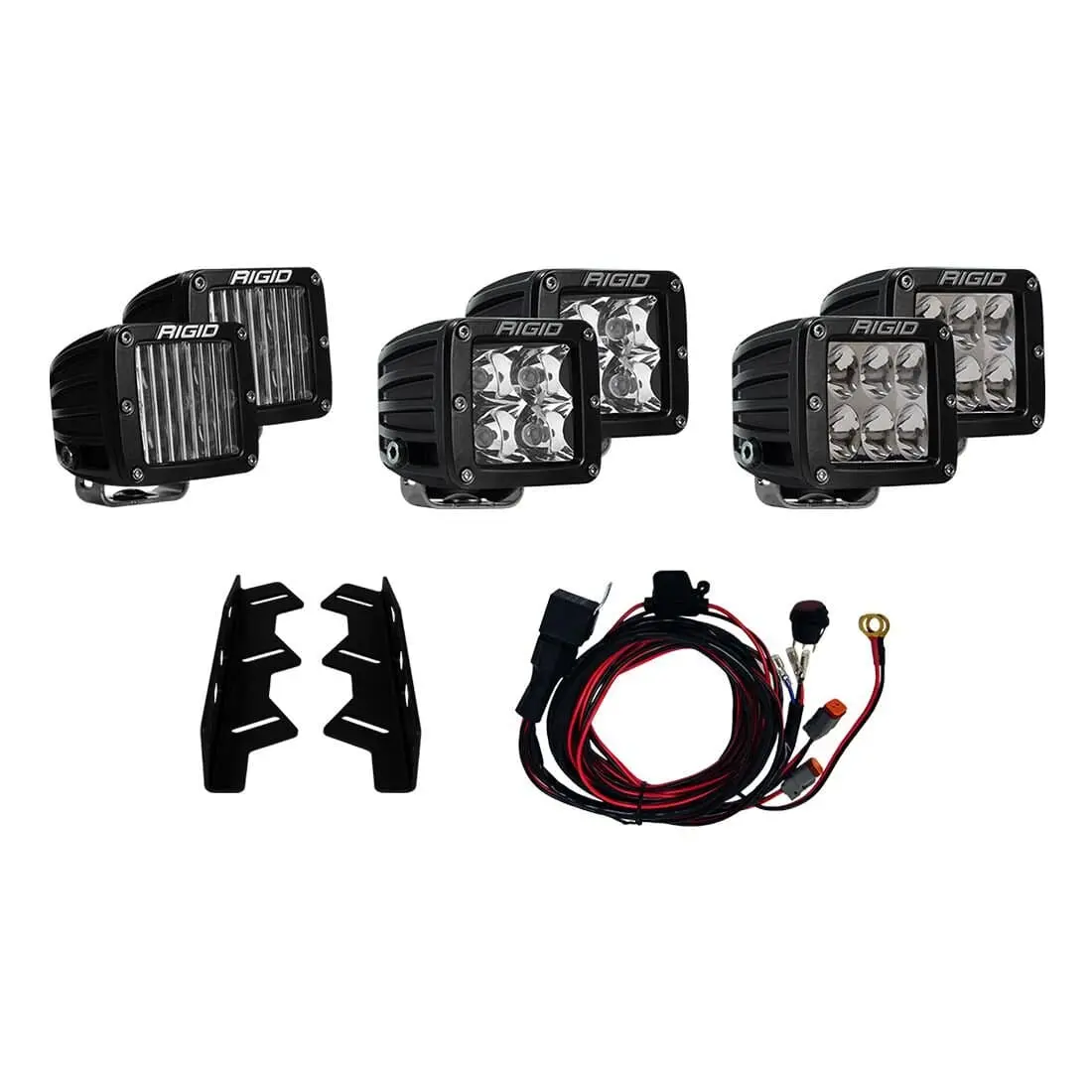 Rigid Industries Triple Fog Light Kit For Raptor Ford 2017+ 1