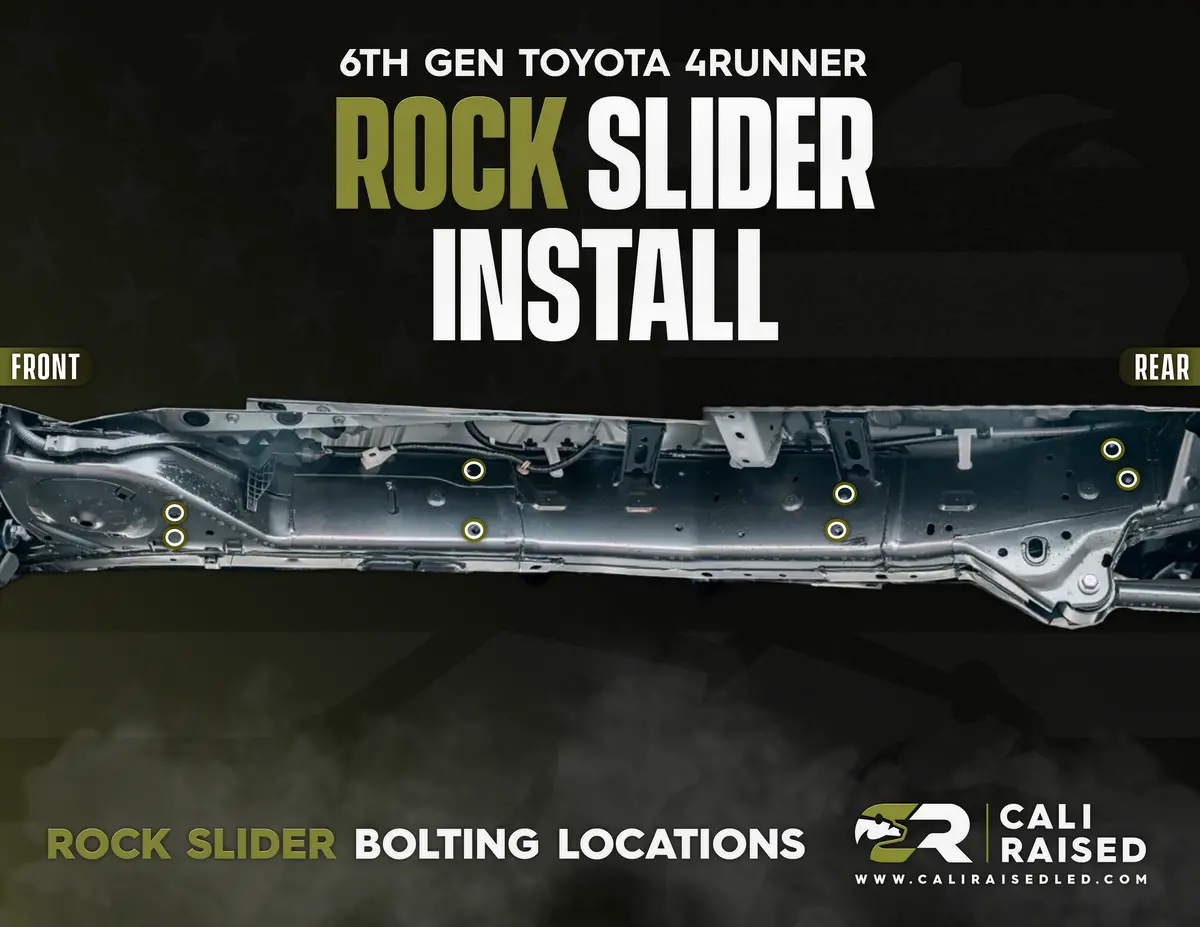 Cali Raised Led Step Edition Rock Sliders For 2024+ Lexus Gx 550 4