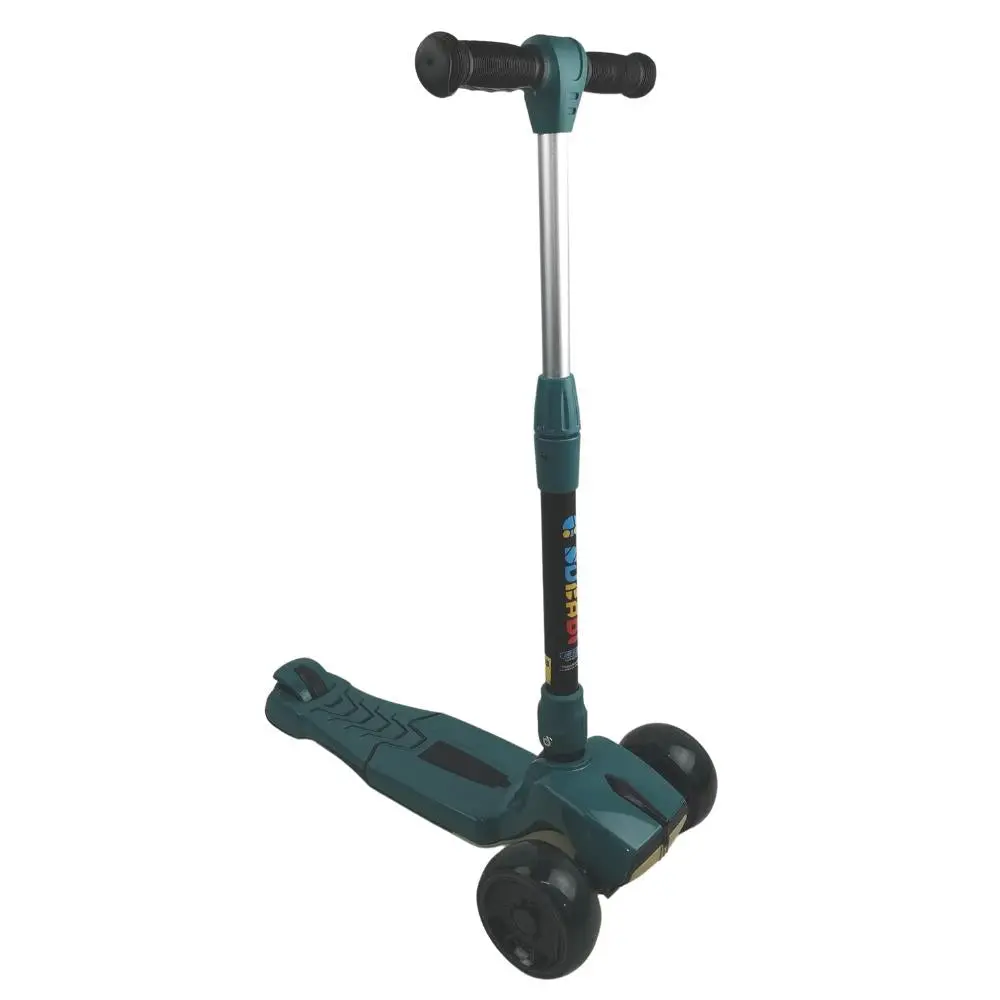 Supermax Pro Max Foldable Scooter With Flashing Wheels - Green 1