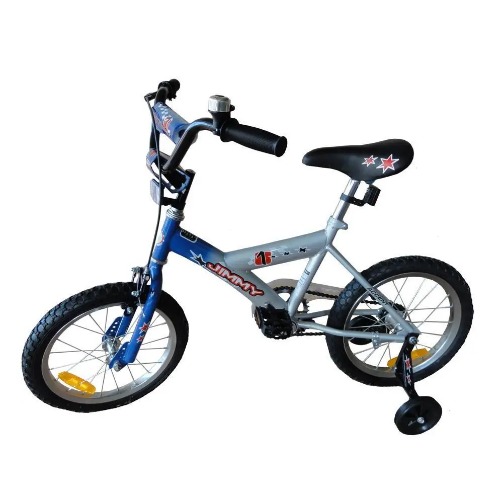 Blue Jimmy 16 Inch Kids Push Bike With Training Wheels 1