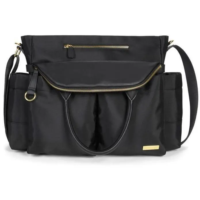 Skip Hop Chelsea Downtown Chic Diaper Satchel - Black 1