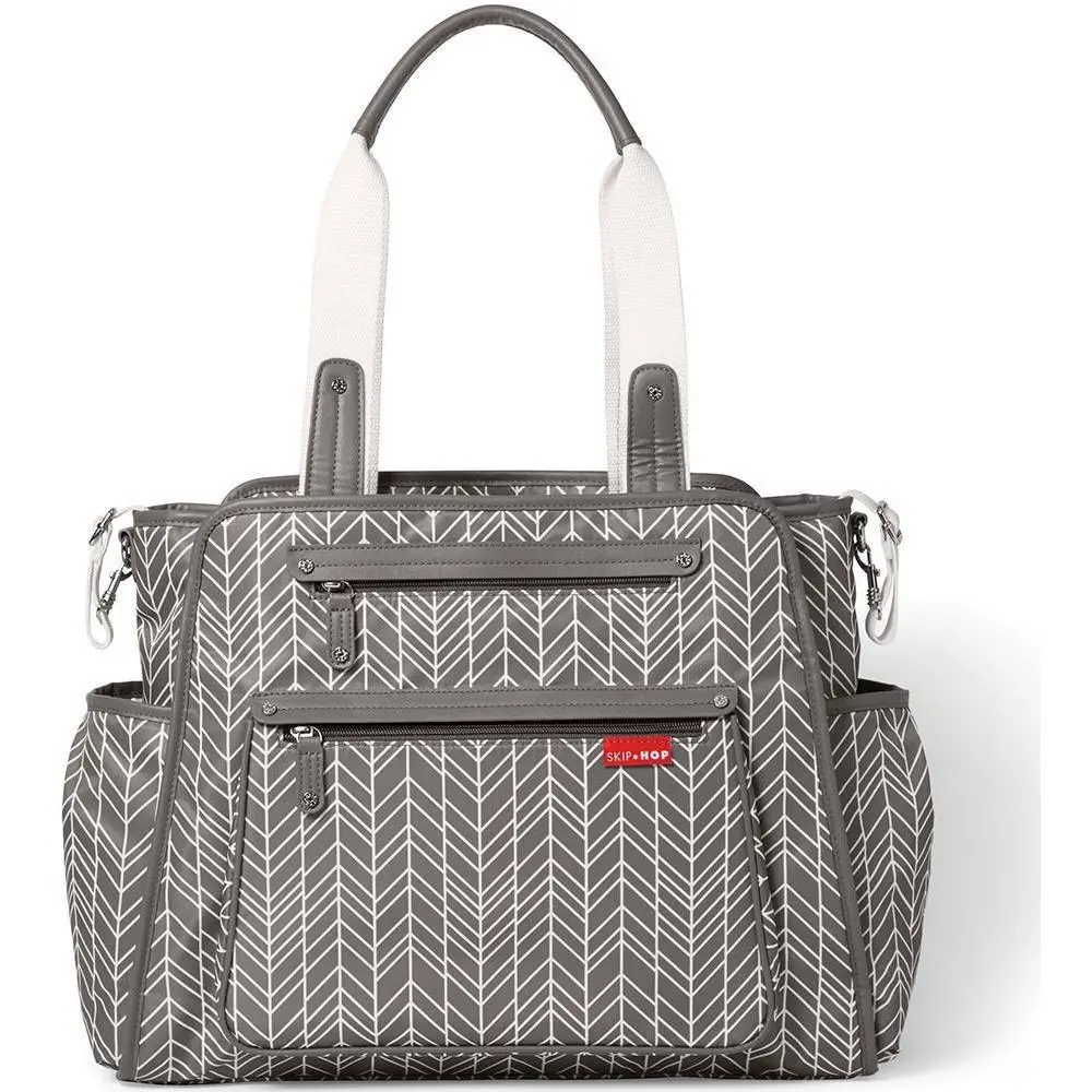 Skip Hop Grand Central Take-It-All Diaper Bag - Grey Feather 1