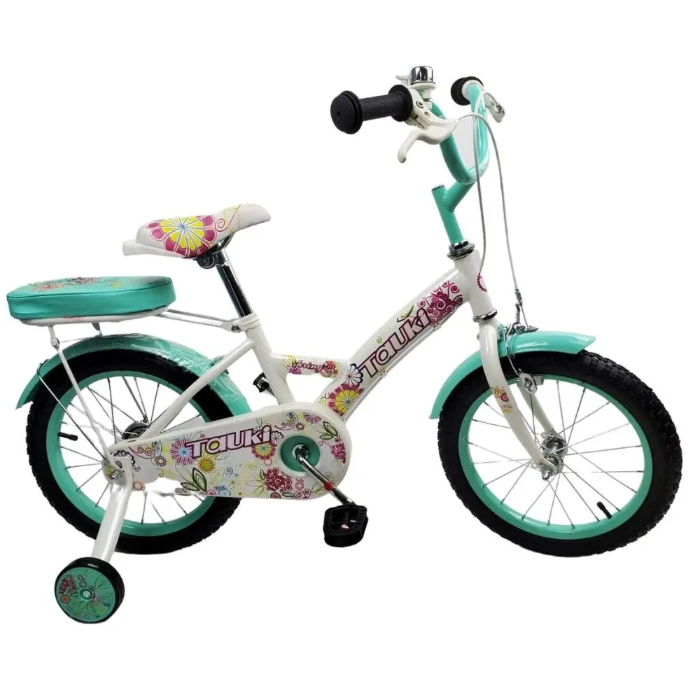 Supermax Kids Floral 12 Inch Bike - Aquamarine 1
