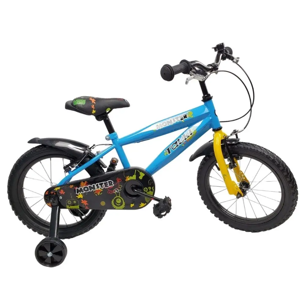 Supermax Monster 16 Inch Kids Push Bike - Blue 1