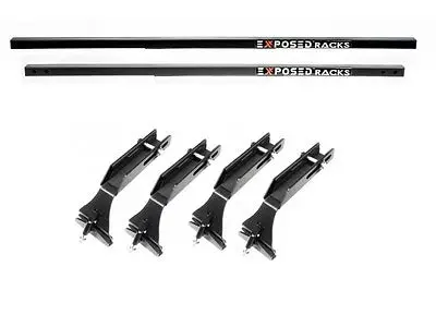 Exposed Racks 9655 Black Low Profile Cross Bar For Jeep Wrangler 1