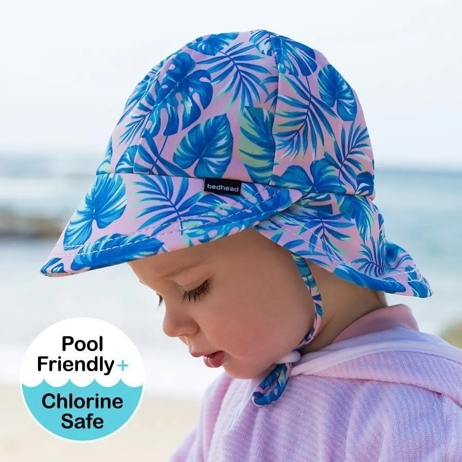Bedhead Girls Legionnaire Upf50+ Swim Hat 'Mahalo' Print 1