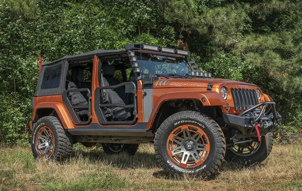 Rugged Ridge Fortis Tube Doors For 07-18 Jeep Wrangler Jk Unlimited 4-Door 2