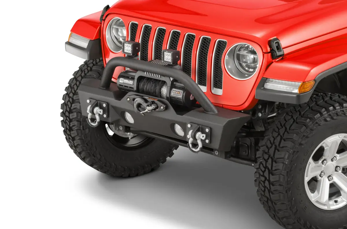 Tactik Stubby Front Bumper With Hoop For 2018-2026 Jeep Wrangler Jl & Gladiator Jt 1