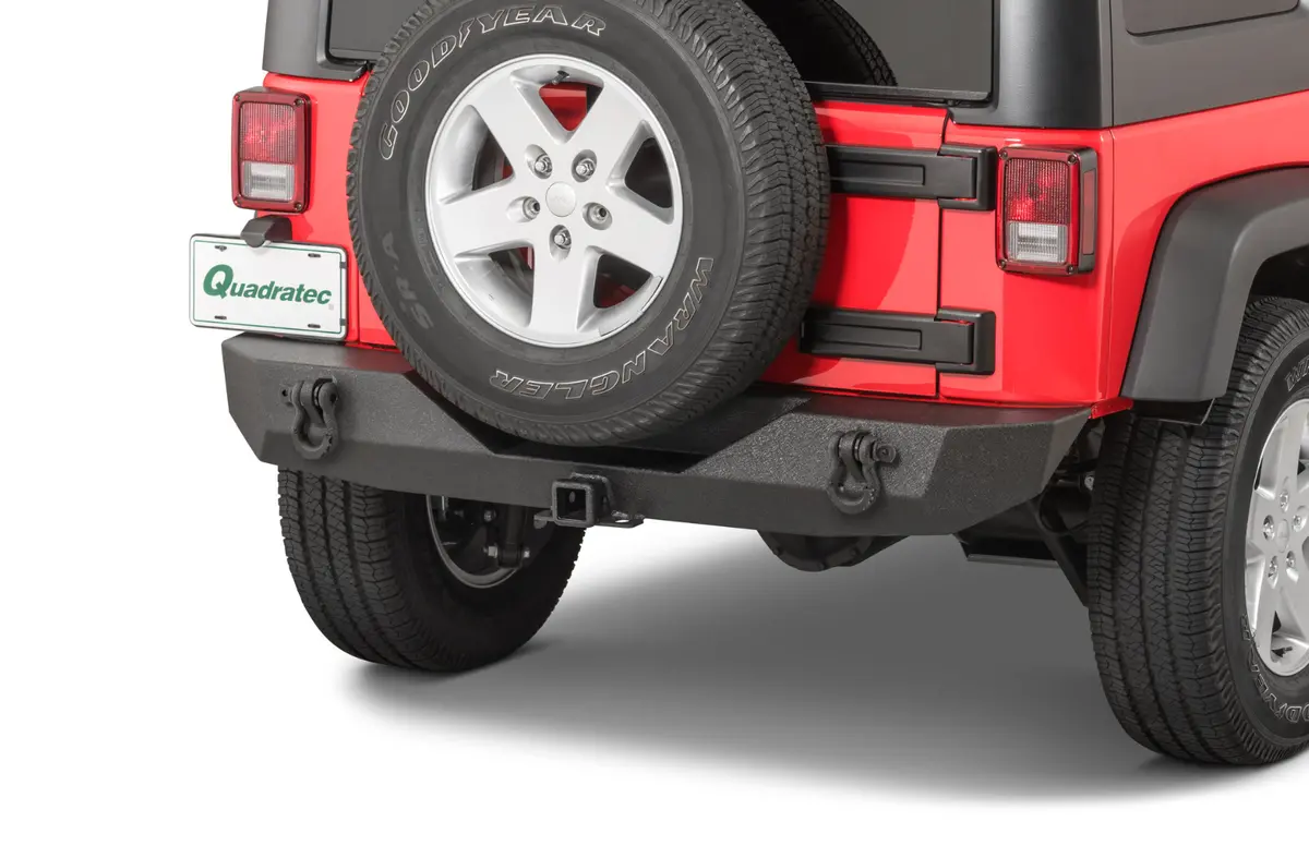 Tactik Hd Rear Bumper With 2" Receiver Hitch For 07-18 Jeep Wrangler Jk 1