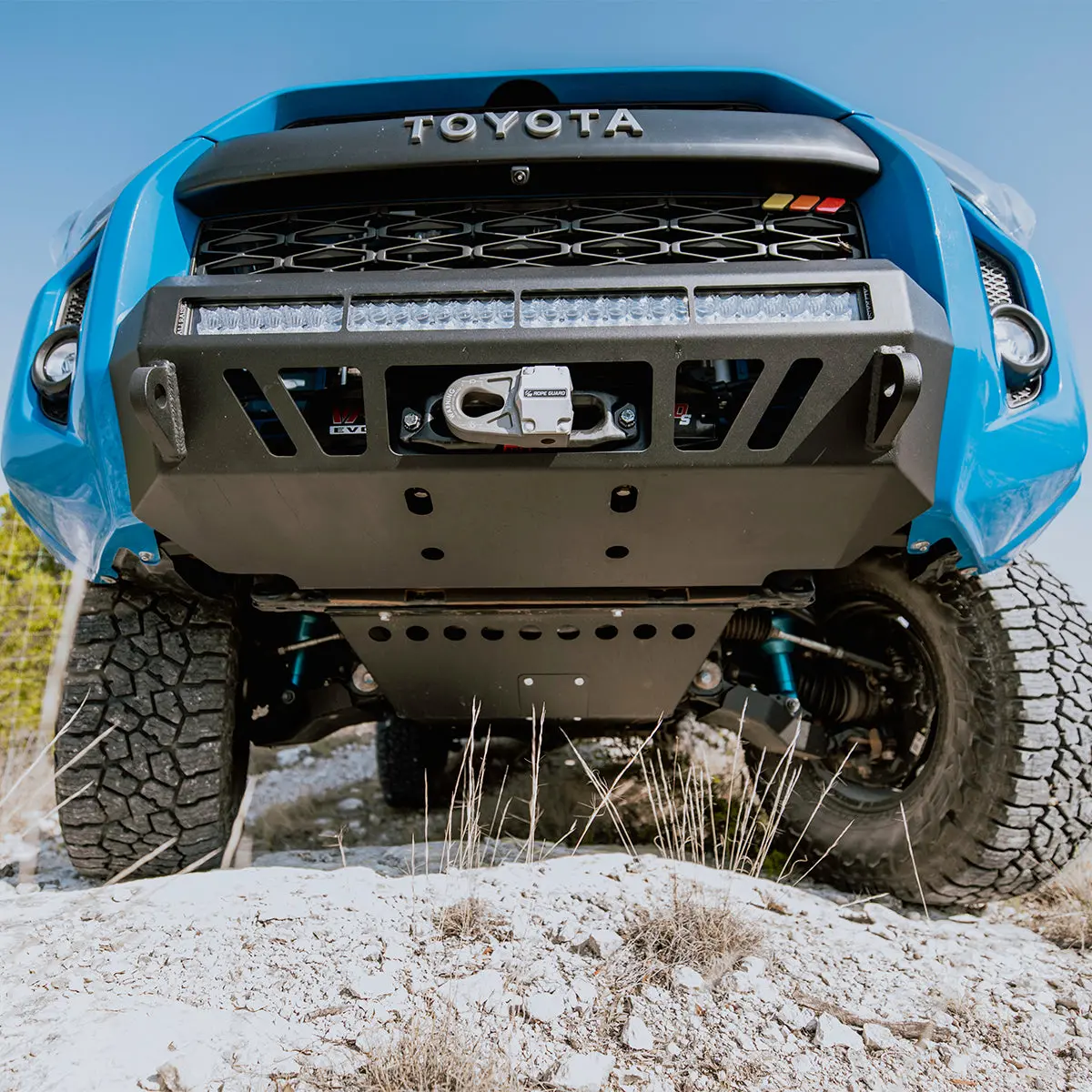 Cali Raised Led Front Skid Plate For 2010-2024 4Runner 1