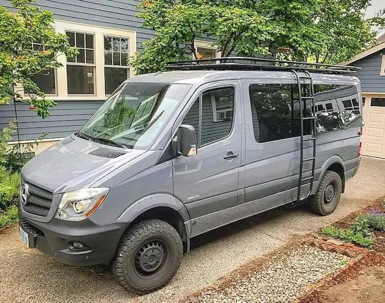 Aluminess 144 Low Roof Racks For Mercedes Sprinter 2007+ 1