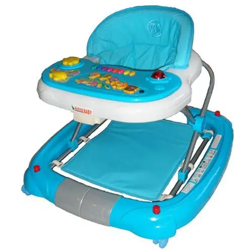 Deluxe Blue Musical Baby Walker Rocker Activity Play Centre 2