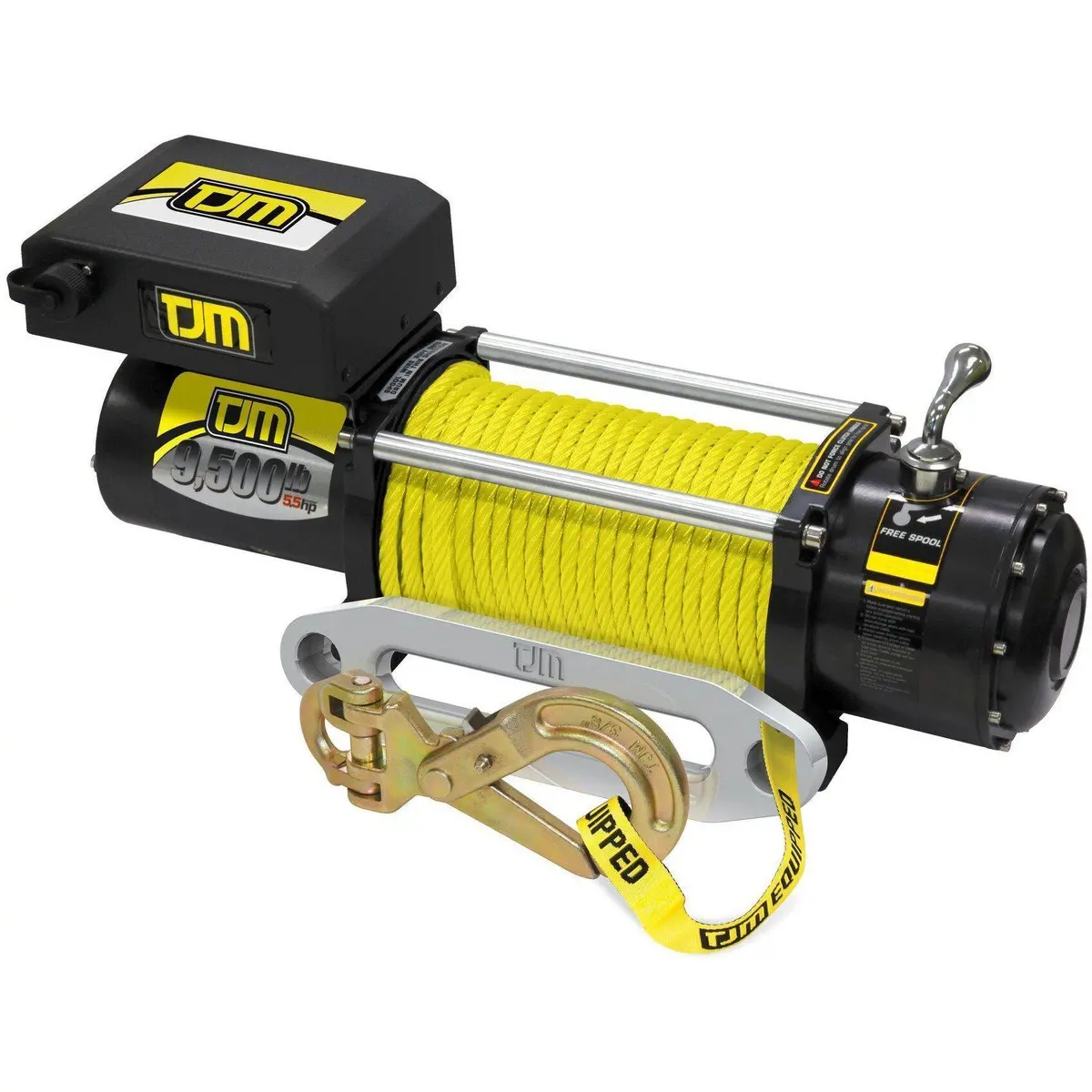 Tjm Torq Winch With Synthetic Rope - 9500Lb Or 12000Lb - Tjm 1