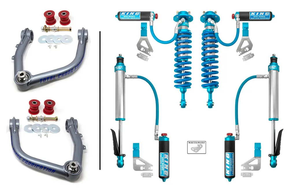 2022+ 3Rd Gen Tundra King 2.5 Front & Rear Shocks W/ Total Chaos Upper Control Arms 1
