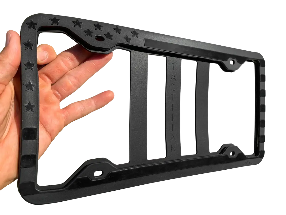 Tactilian Silicone American Flag License Plate Frame 1