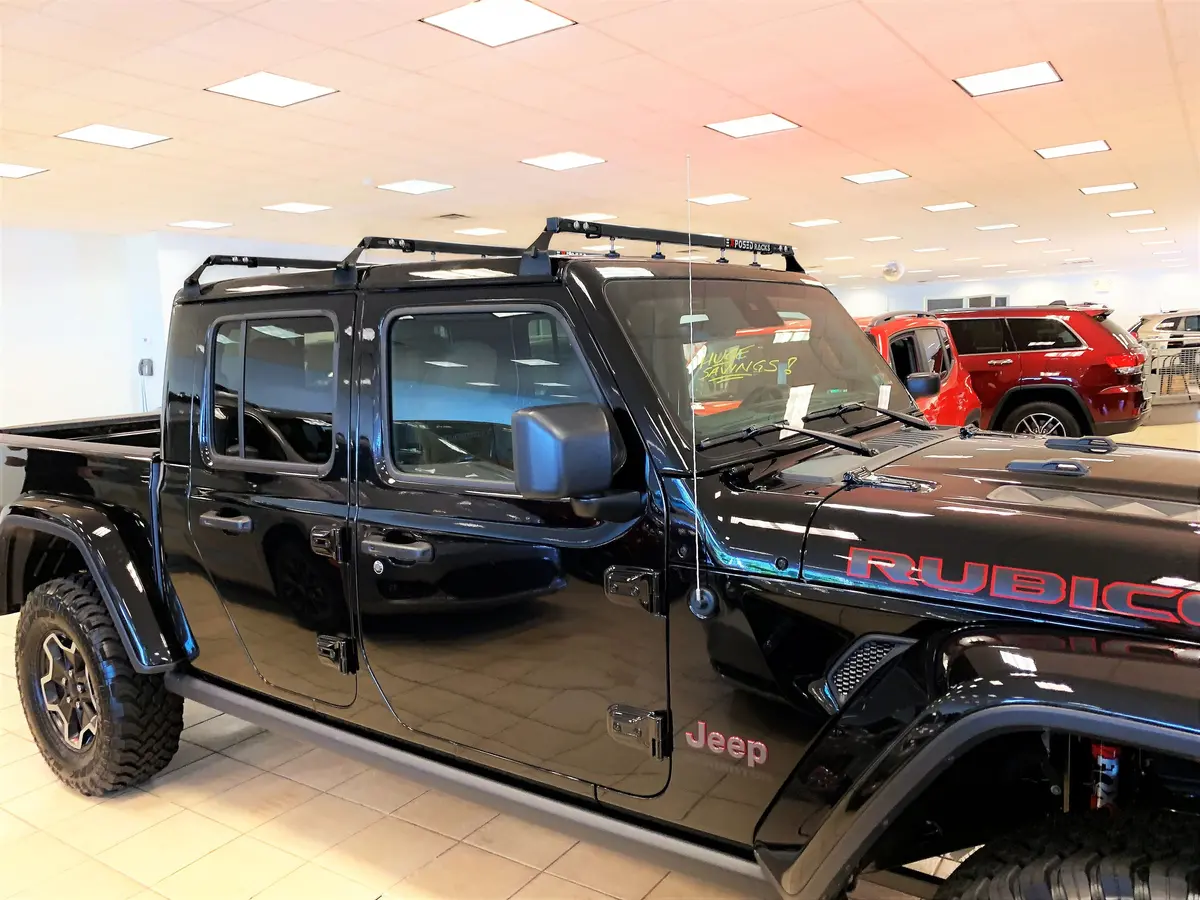 Exposed Racks 9758 Three-Piece Click-In Black Crossbars For Jeep Wrangler 1