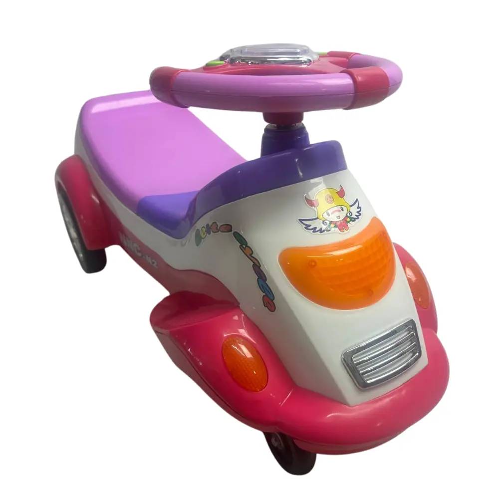 Twist & Go Swing Ride-On Wiggle Car - Pink 1
