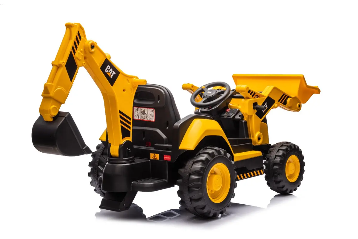 Cat 12V Official Licensed Kids Ride-On Backhoe Loader 1