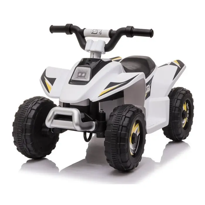 6V Kids Electric Ride On Atv Quad Bike 4 Wheeler Toy Car - White 1