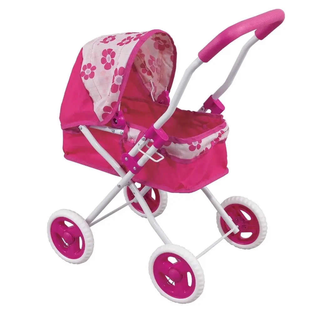 Aussie Baby Elegant Flower Bassinet Doll Pram 1