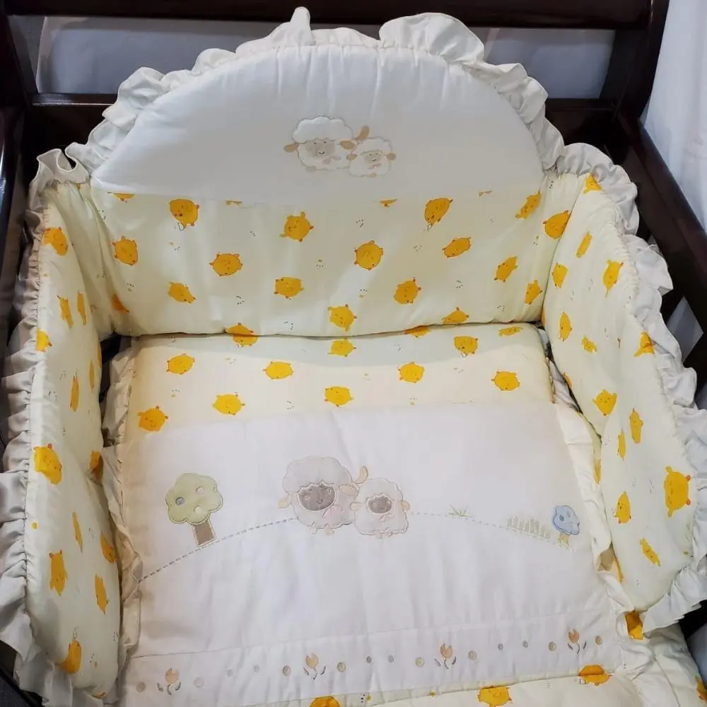 Aussie Baby Cot 3-Piece Bedding Set - Little Lamb 1