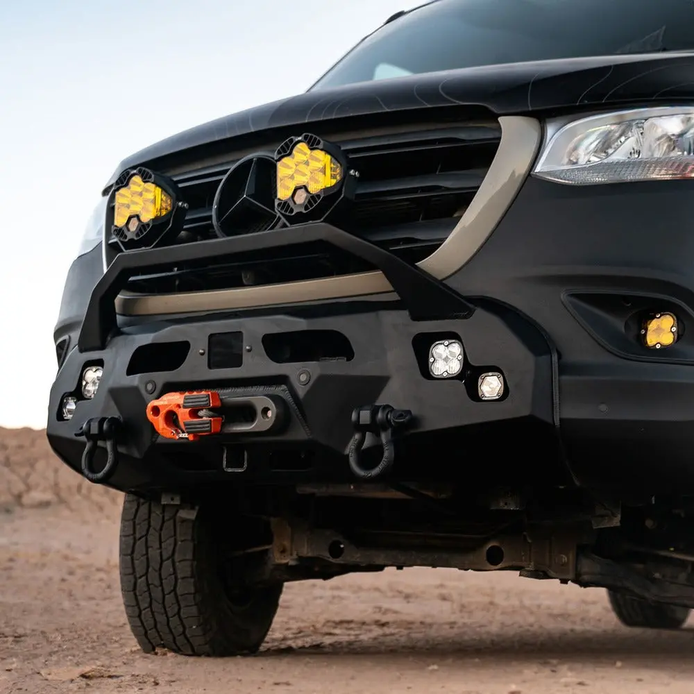 Aluminess Recon Mercedes Sprinter Front Winch Bumper - 2019+ 1