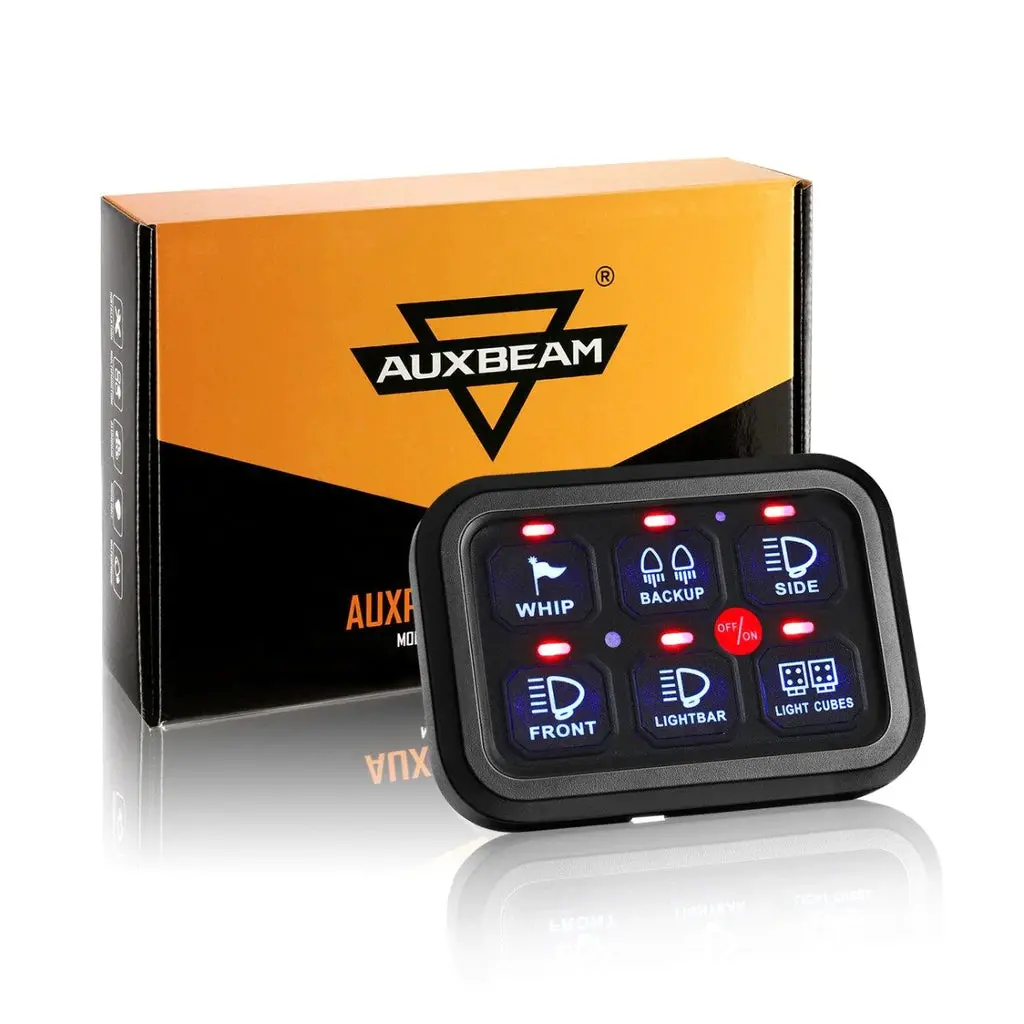 Auxbeam 6 Gang Led Switch Panel Kit 1