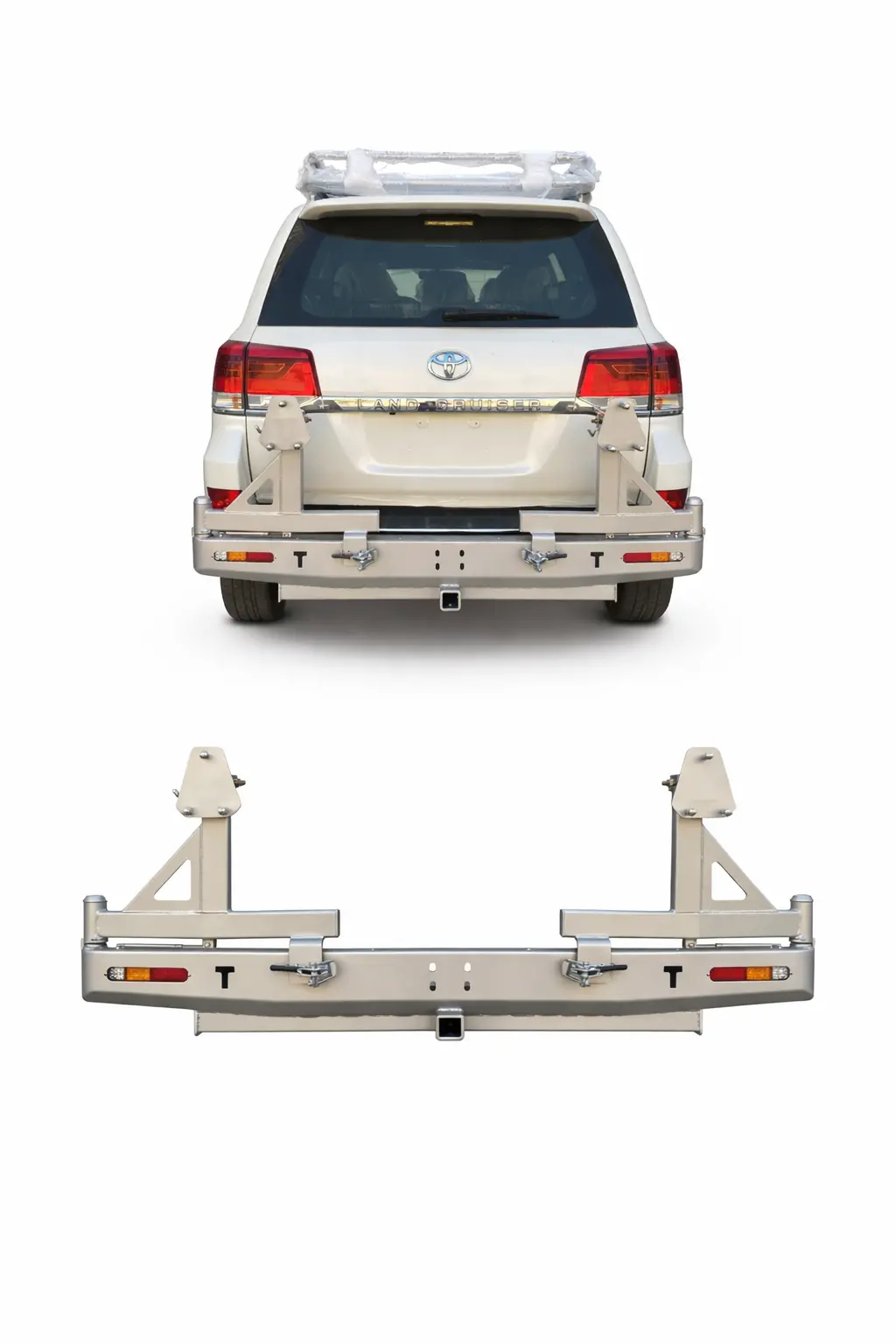 Toyota Lc200 Rear Bumper 2 Tire Holders Pro Performance | Uae 1