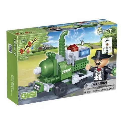 Banbao Mini Set Starter Pack - City Transport - Locomotive Train 8042 1