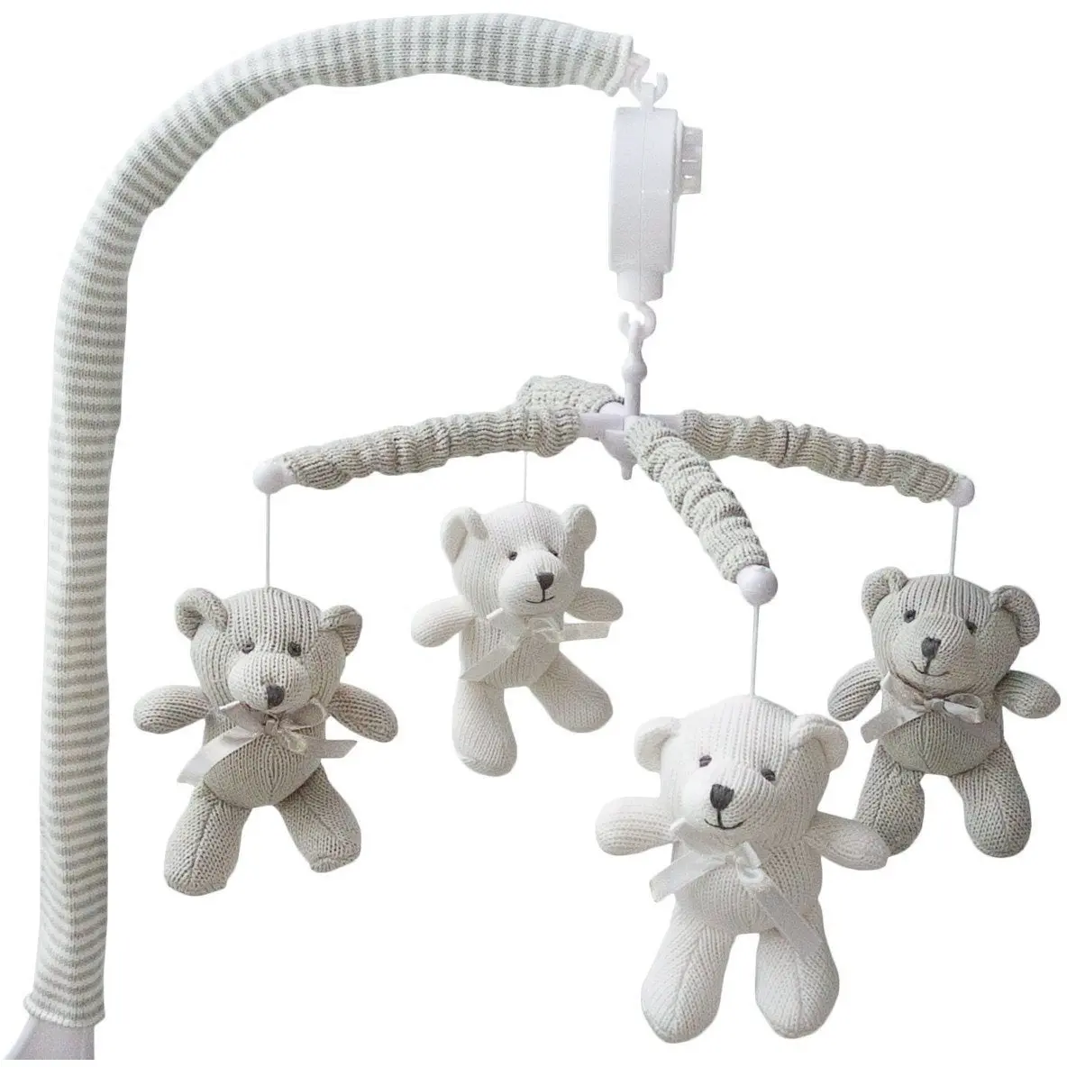 Living Textiles Musical Mobile - Bear/Grey 1