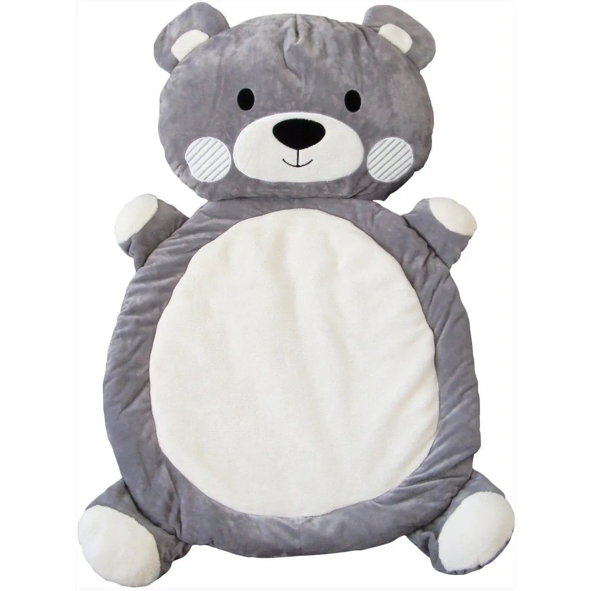 Living Textiles Play Mat - Grey Bear 1