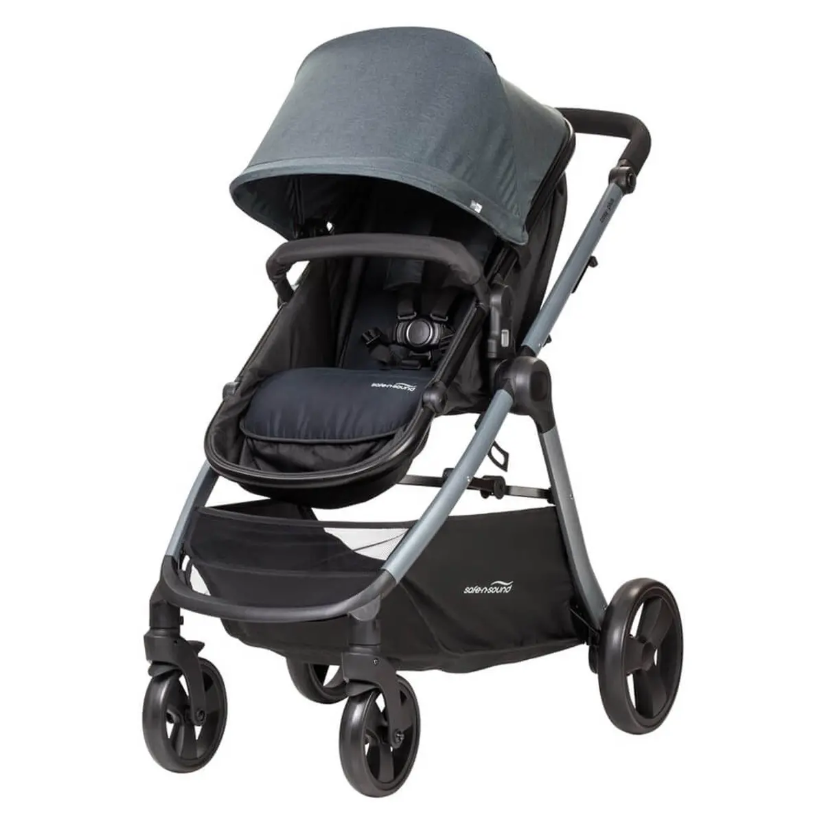 Safe-N-Sound Cosy Plus 4 In 1 Travel System Stroller Black Melange 1
