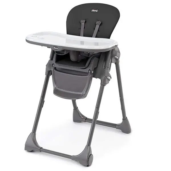 Chicco Polly Space Saving Fold High Chair Black 1