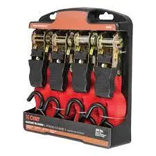 Curt - 83002 - Cargo Straps - 4 Pack Red 1